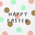 Dekorszalvéta - Happy Easter Dots